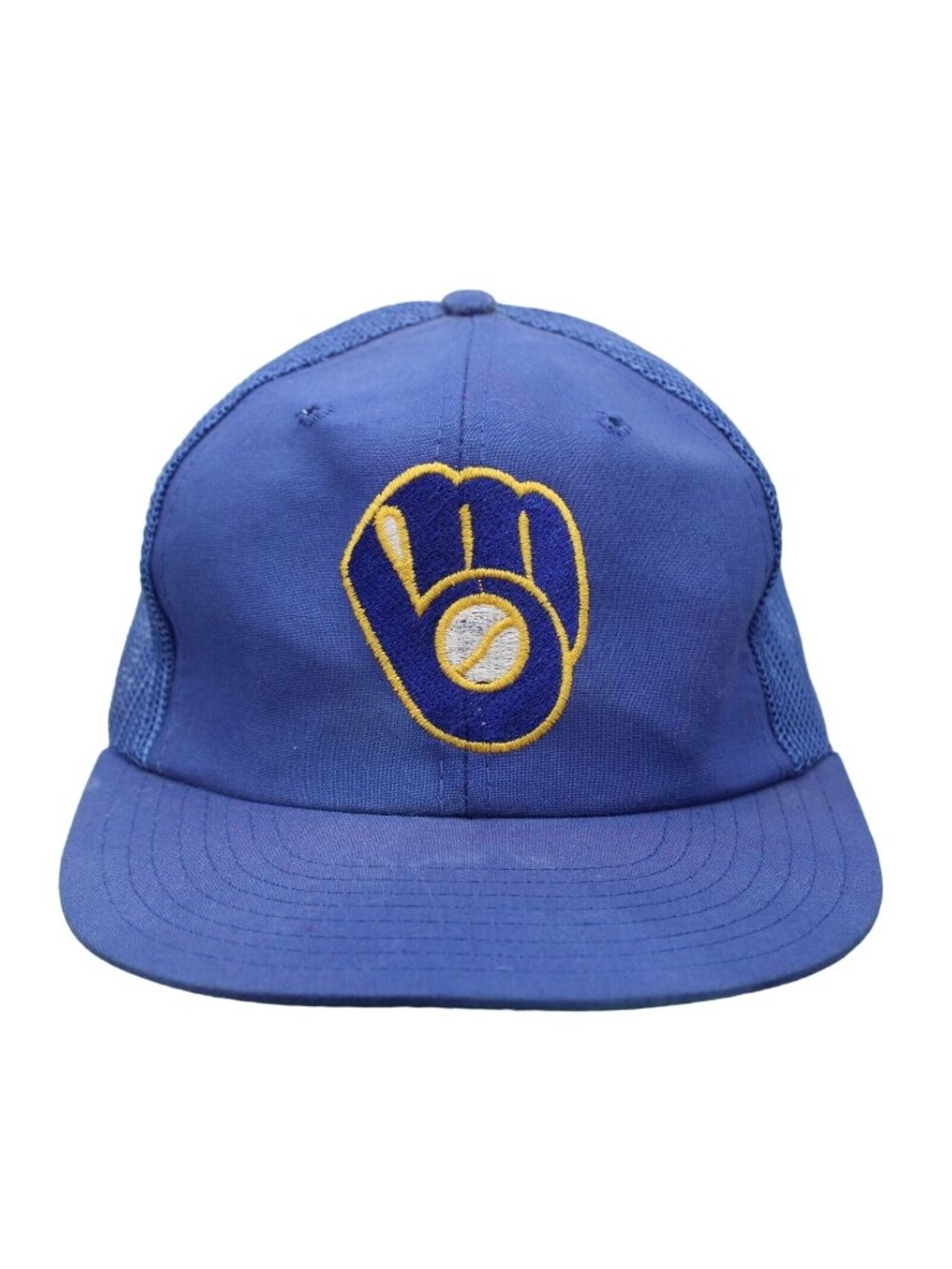 Milwaukee Brewers SPC MLB Vintage Snapback Baseball Mesh Trucker Hat Cap